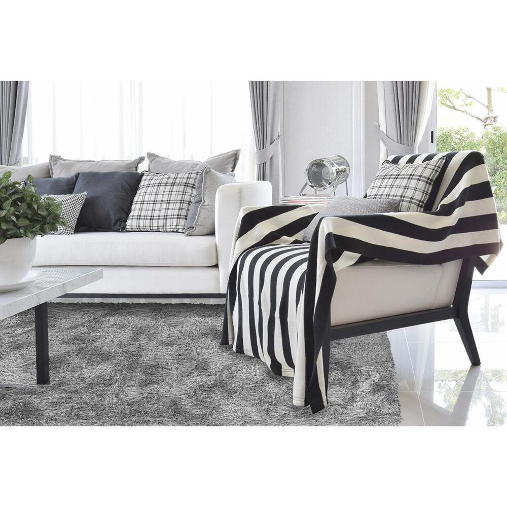 Dalyn Rug Company Impact IA100 9&#39; x 13&#39; Silver Area Rug, , large