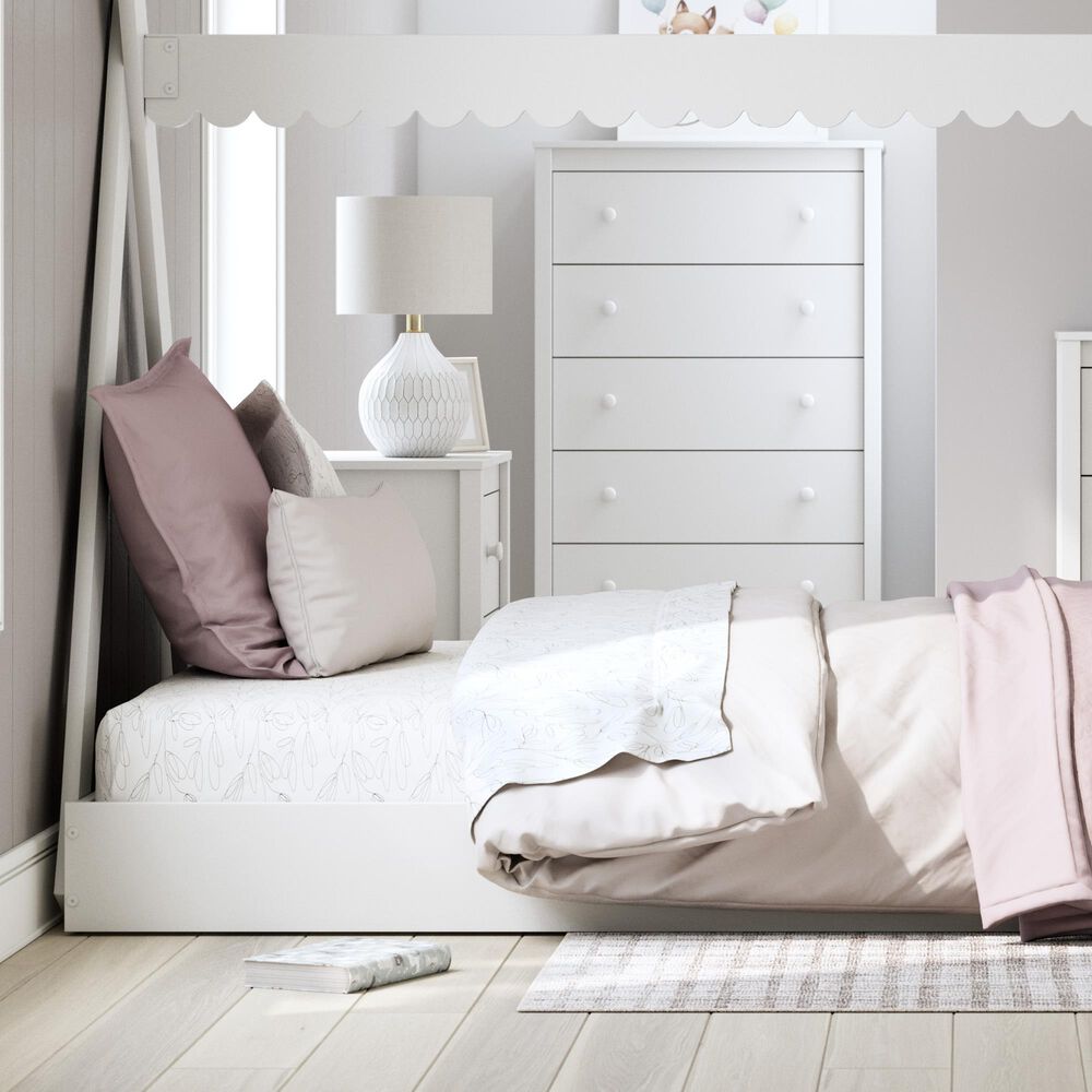 Ashley Hallityn Nightstand in Matte White, , large