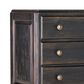 Hooker Furniture Americana 3-Drawer Nightstand in Black and Antique Bronze, , large