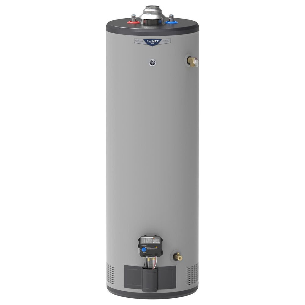 GE Appliances RealMAX Platinum 40-Gallon Tall Liquid Propane Atmospheric Water Heater in Gray, , large