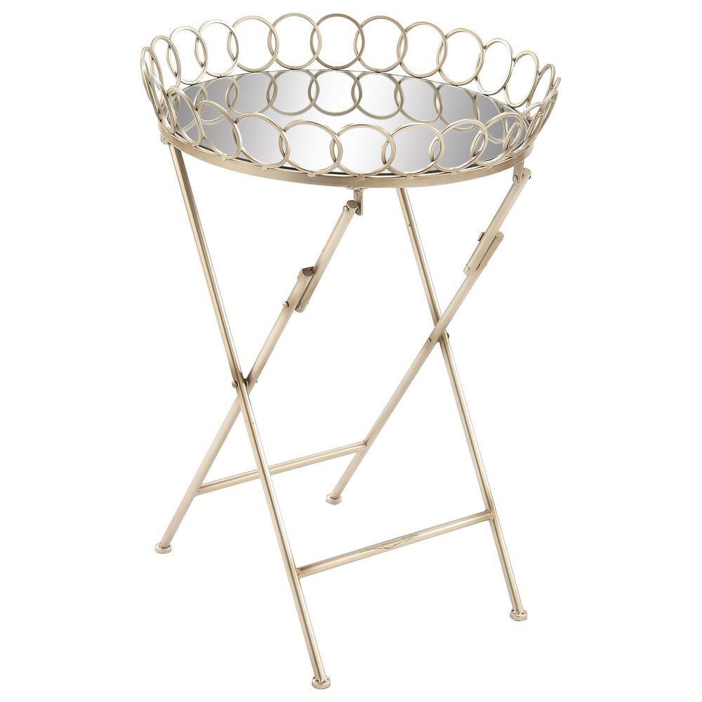 Maple and Jade 27" x 20" Tray Table in Gold, , large