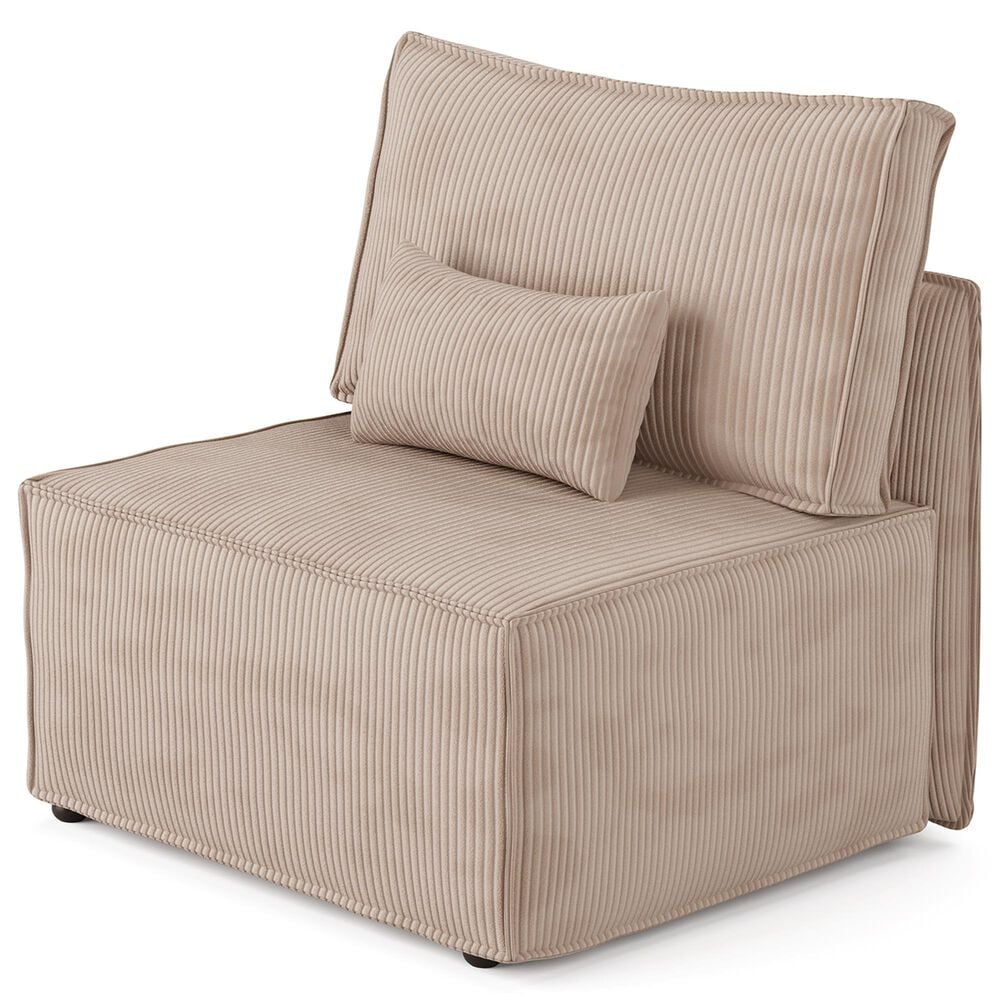 HOMLUX Armless Module in Camel, , large