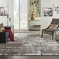 Nourison Tangra TNR02 7"10" x 9"10" Grey and Multicolor Area Rug, , large