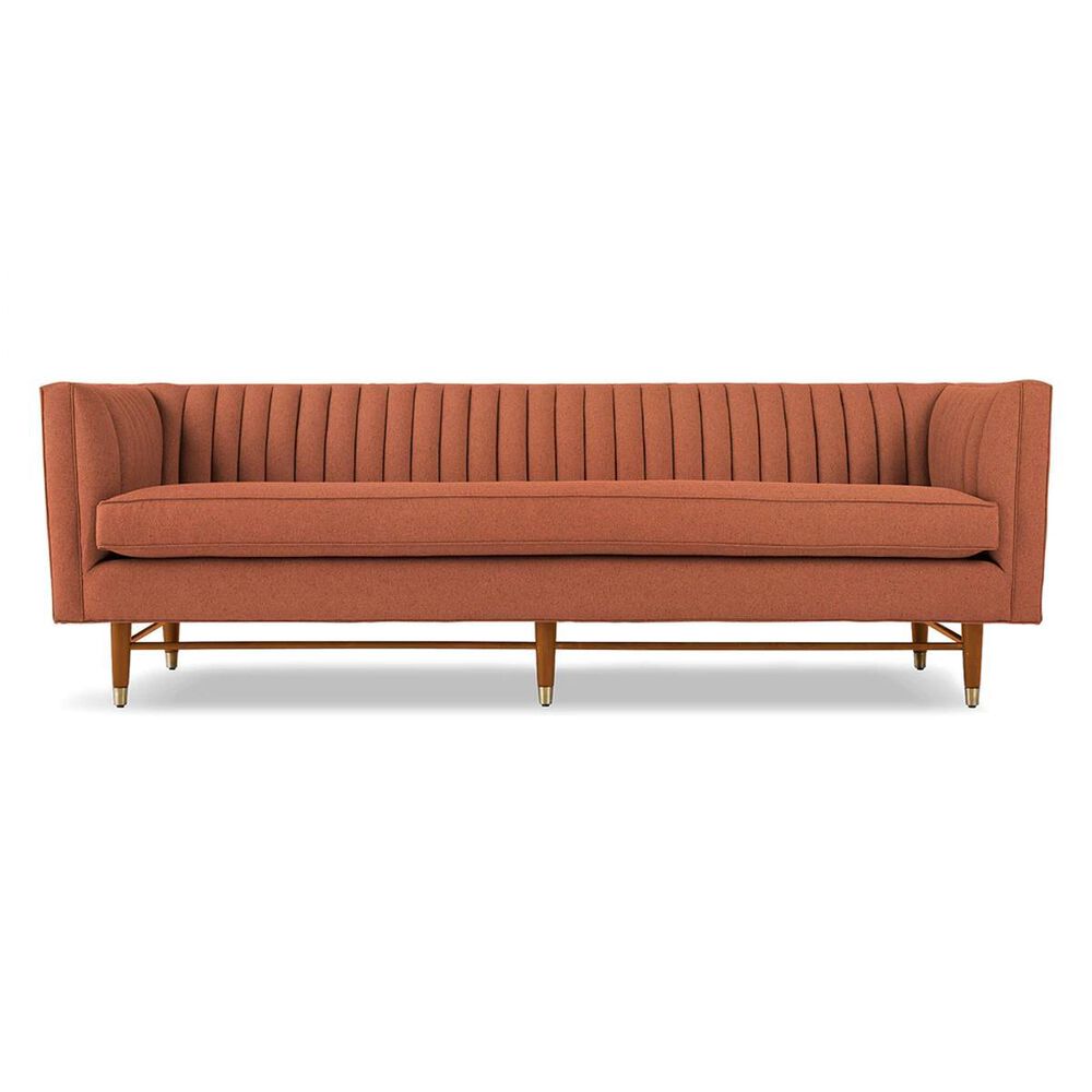 Joybird Chelsea Stationary Sofa in Plush Terra Rose Velvet, , large