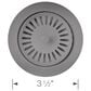 Blanco Metal Waste Flange in Metallic Gray, , large