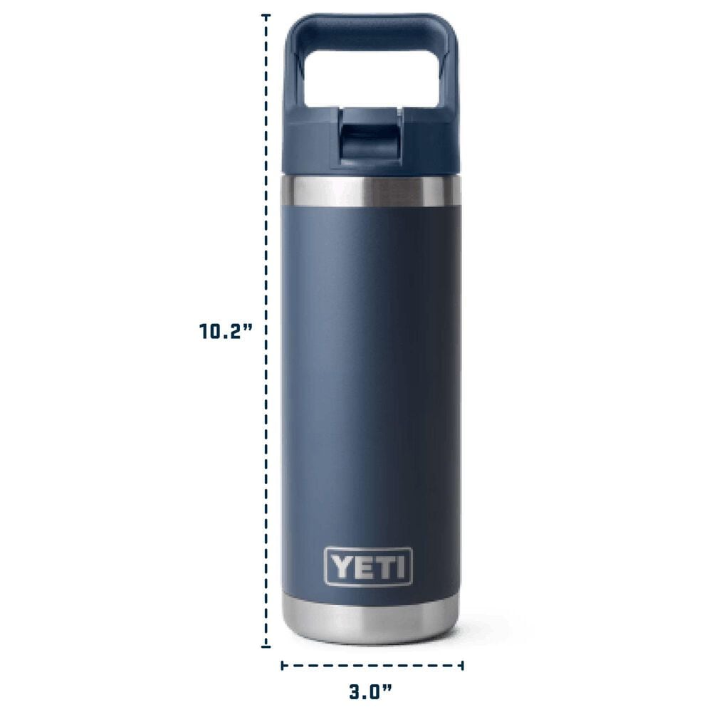 YETI Rambler 18 Oz Water Bottle with Color-Matched Straw Cap in Wetlands Camo, , large