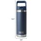YETI Rambler 18 Oz Water Bottle with Color-Matched Straw Cap in Wetlands Camo, , large