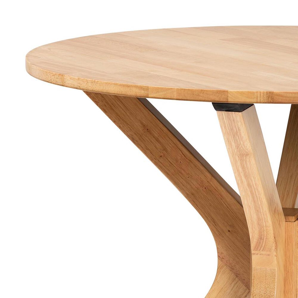 Baxton Studio Kenji 34" Dining Table in Natural Brown - Table Only, , large