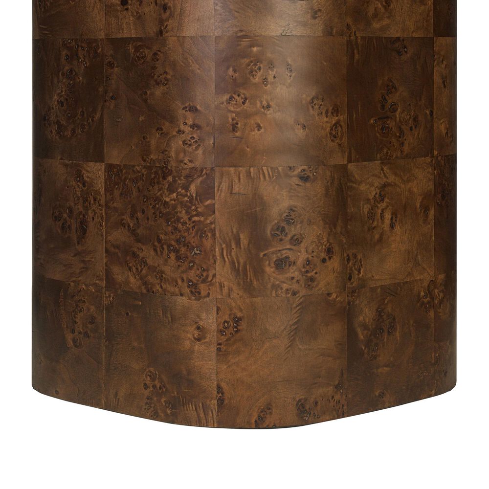Four Hands Malko Dining Table-Dark Brown Mappa Burl-Dark Brown Rubberwood, , large