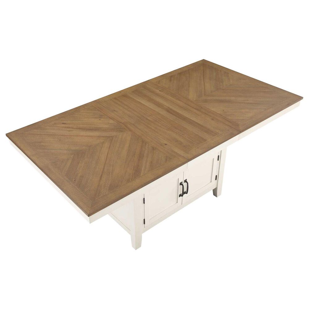Steve Silver Hyland Counter Table with 20&quot; Leaf in Milk and Honey - Table Only, , large