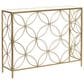Maple and Jade 32" Console Table with Glass Top in Gold, , large