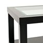 Waltham Urban Icon Rectangular Cocktail Table in Polished Black, , large
