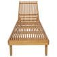 Hearth and Haven Nadine Outdoor Chaise Lounge with Adjustable Back in Teak, , large