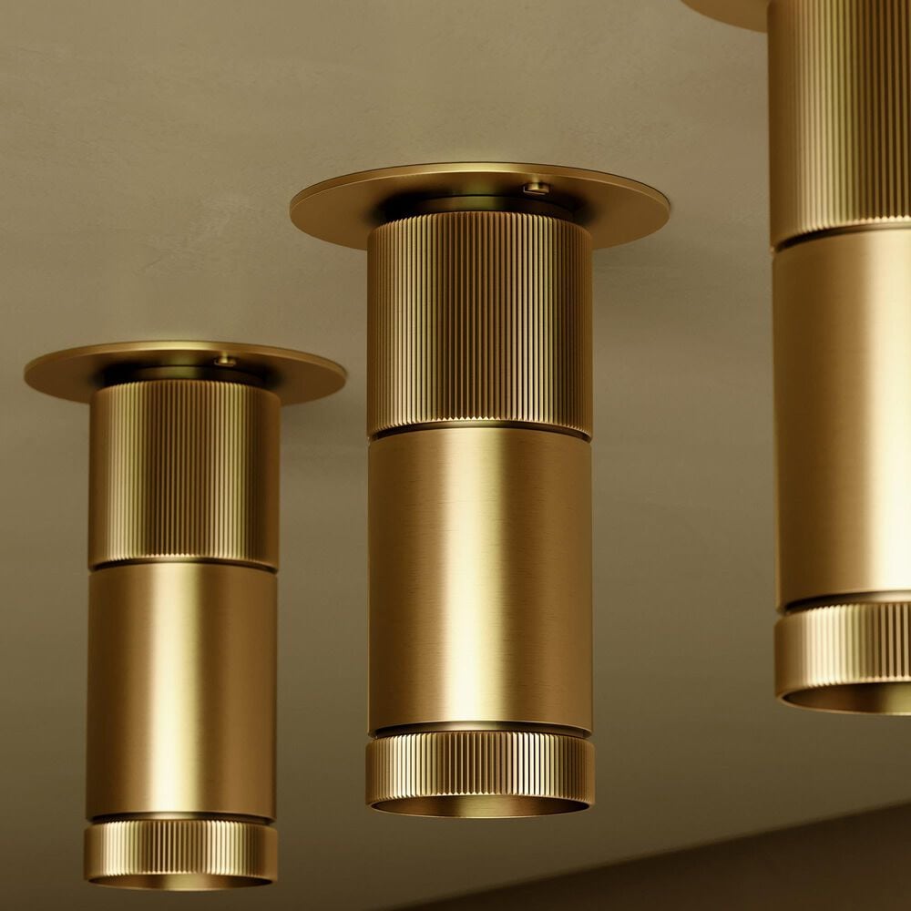 Hudson Valley Lighting Dighton 1-Light Flush Mount in Aged Brass, , large
