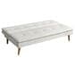 Lifestyle Solutions Tatum Convertible Sofa with Cream Cushion in Brown, , large