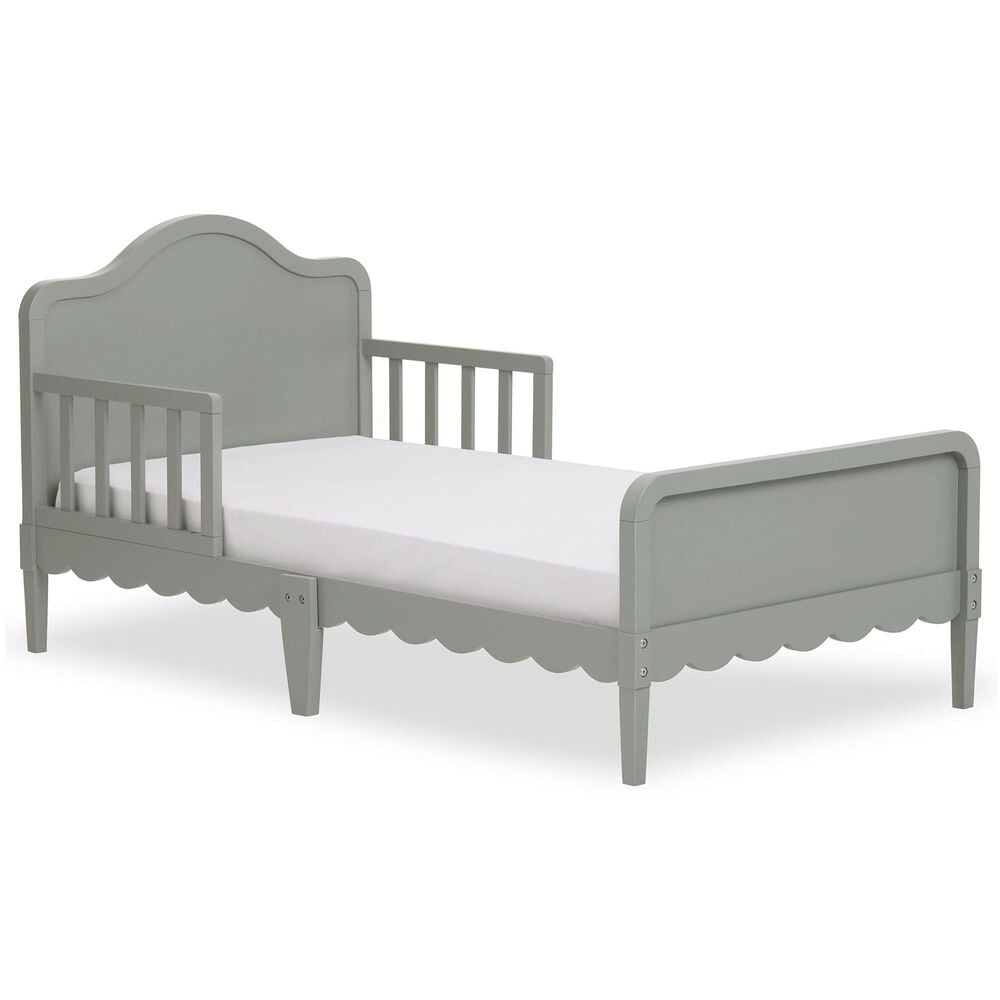 Evolur Scallop Haven Toddler Bed in Sea Grass, , large