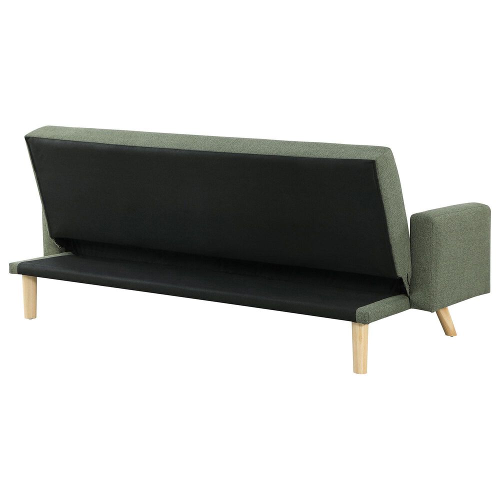 Pacific Landing Kourtney Push Back Convertible Sofa Bed in Sage Green, , large
