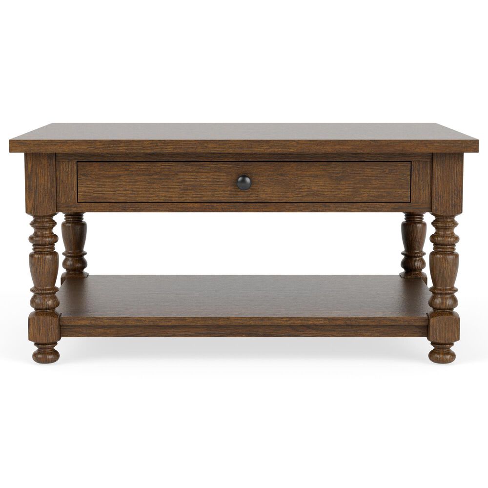 Riverside Furniture Eastlake Rectangle Cocktail Table in Whiskey Oak, , large