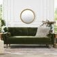 Jennifer Taylor Home Nicholas Stationary Sofa in Olive Green Velvet, , large