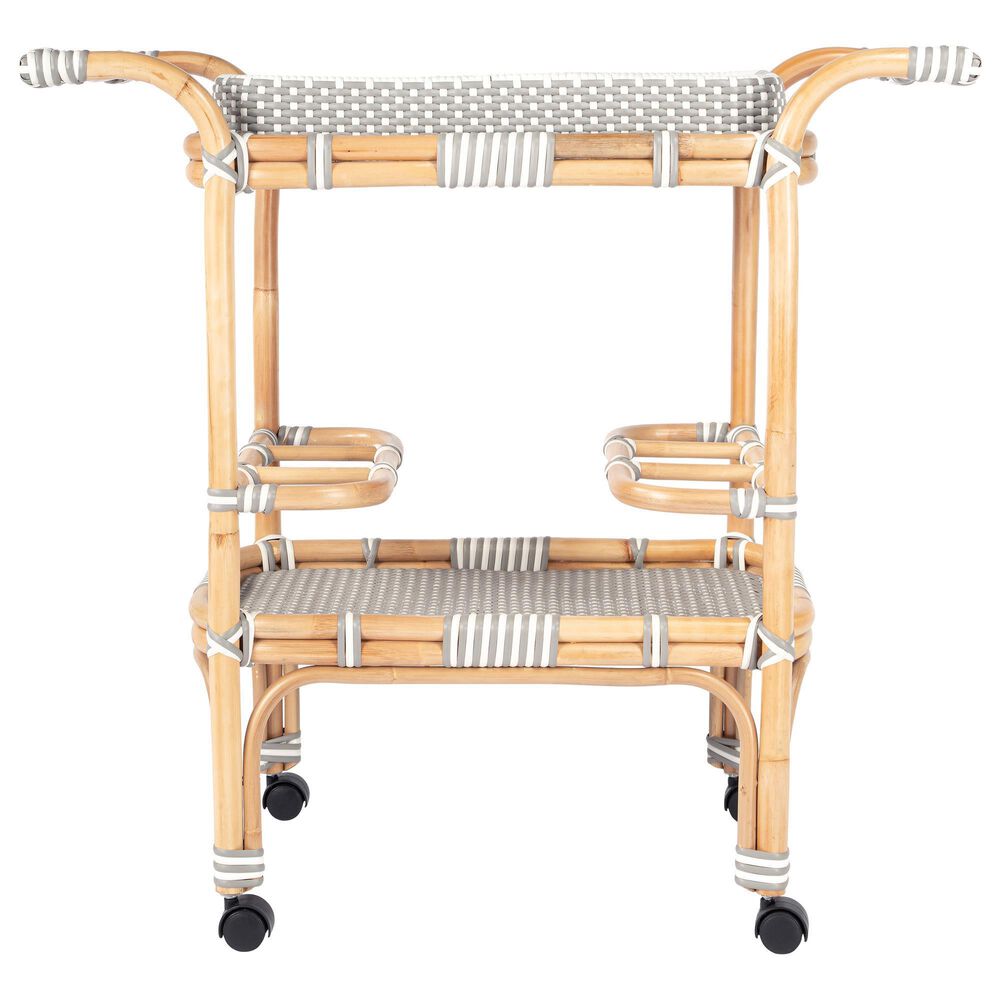 Butler Selena Bar Cart in Grey and White, , large