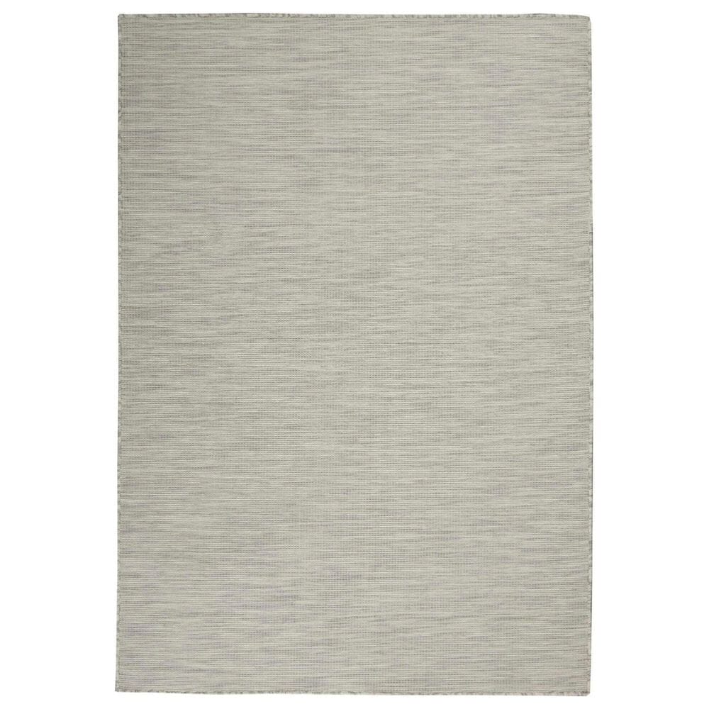 Nourison Positano 3" x 5" Light Grey Indoor/Outdoor Area Rug, , large