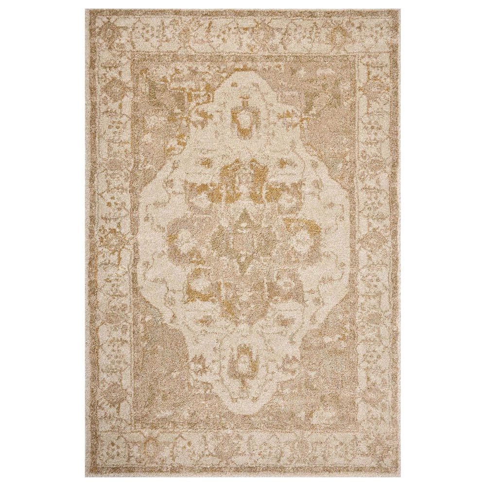 Loloi Tamryn 3"7" x 5"7" Natural and Blush Area Rug, , large