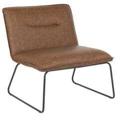 Lumisource Casper Accent Chair in Espresso and Black