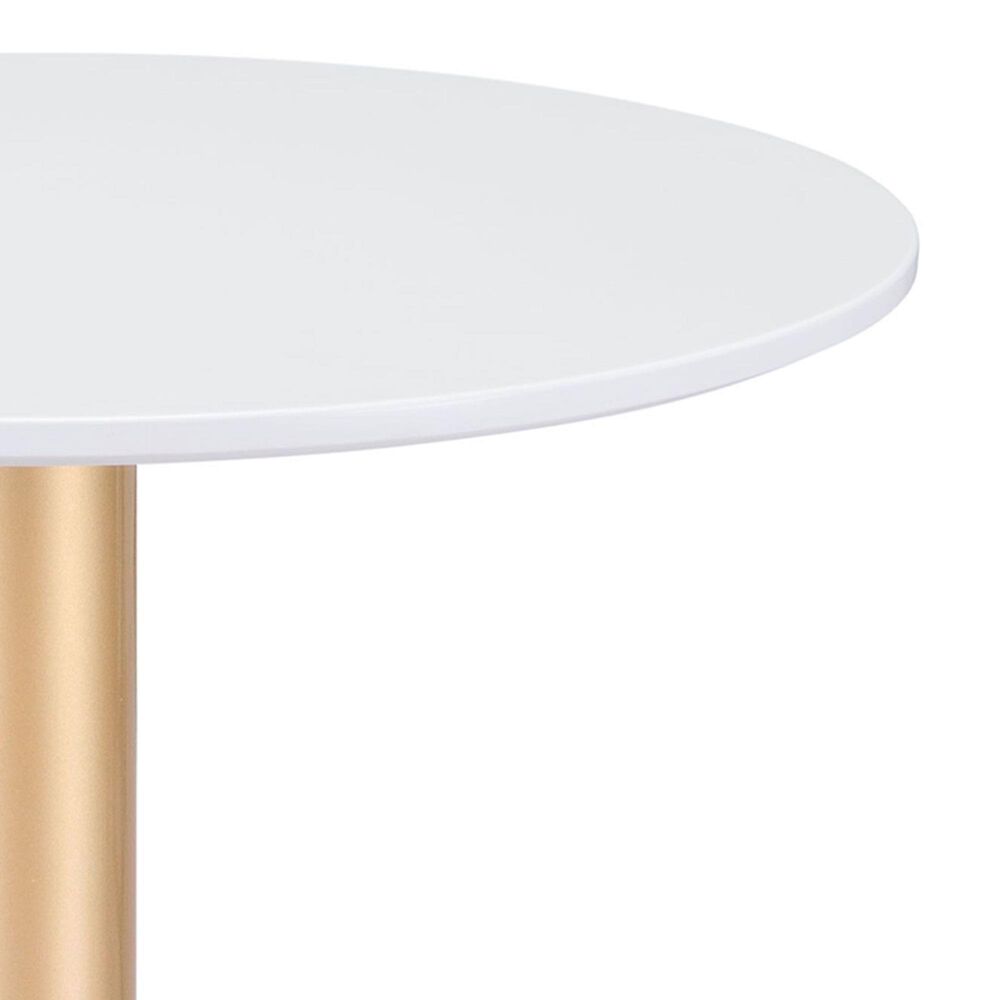 Zuo Modern Alto Bistro Table in White/Gold, , large