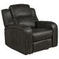 Oxford Furniture Power Recliner with Power Headrest in Cowboy Granite, , large