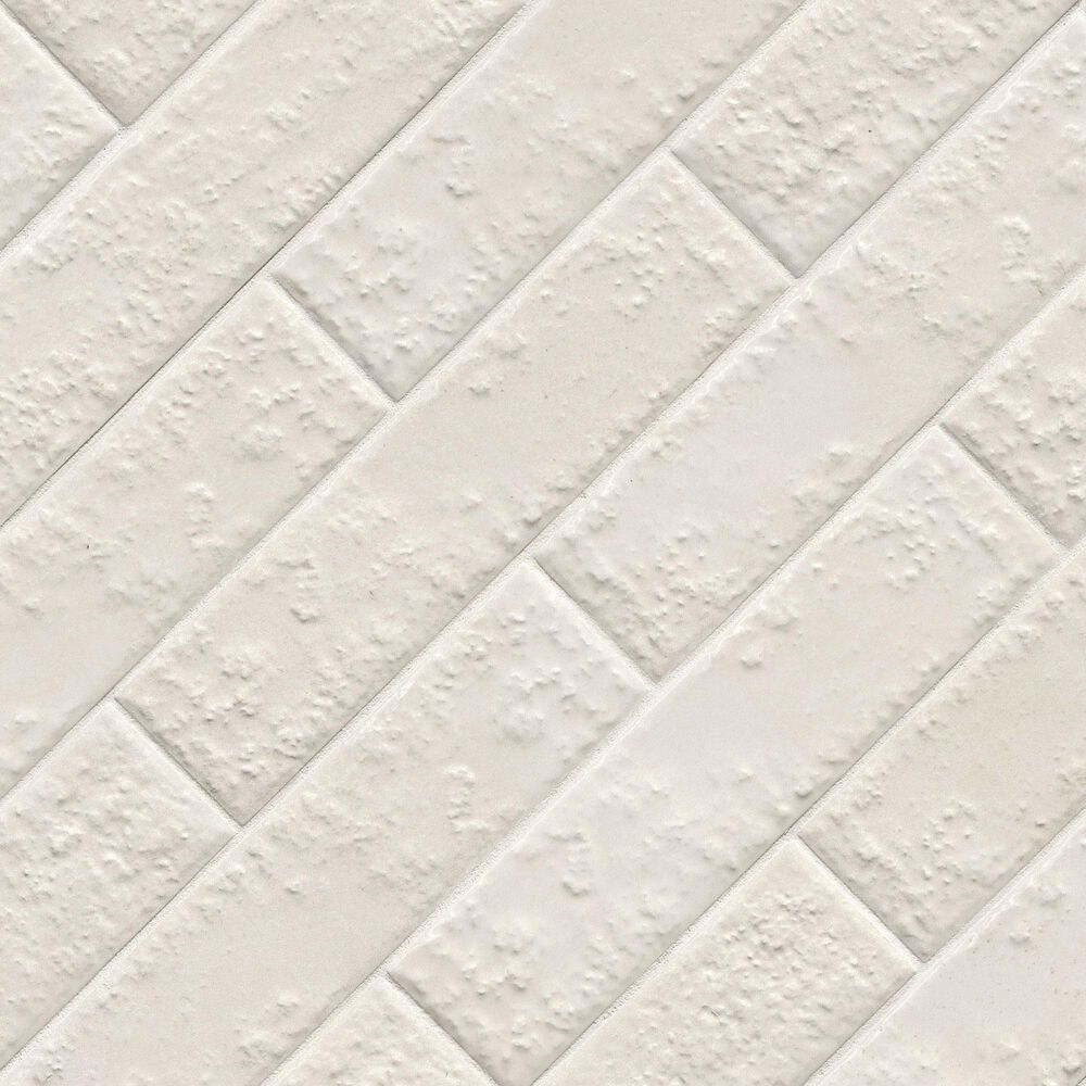MS International Mattonella Neve 2.5" x 10" Porcelain Tile, , large