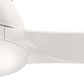 Hunter Wisp 52" Ceiling Fan with LED Light in Fresh White, , large