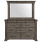 Mayberry Hill Kings Court 5 Piece King Storage Bedroom Set in Grey, , large