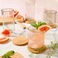 Gibson Home Sayulita Spring 8-Piece Hand Made 21 oz. Jadeite Colored Glass Tumbler Set with Coasters, , large
