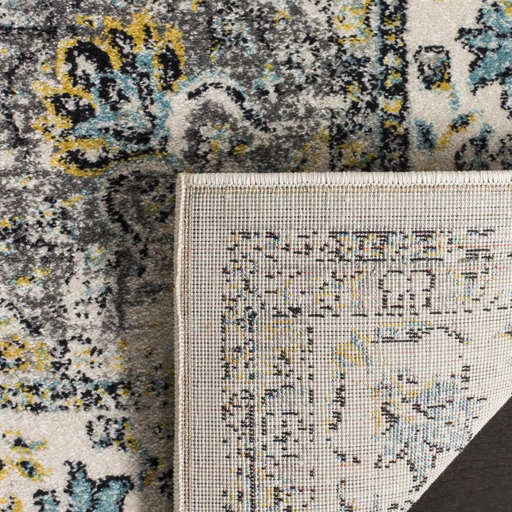 Safavieh Evoke EVK220B-3 3&#39; x 5&#39; Grey/Gold Area Rug, , large