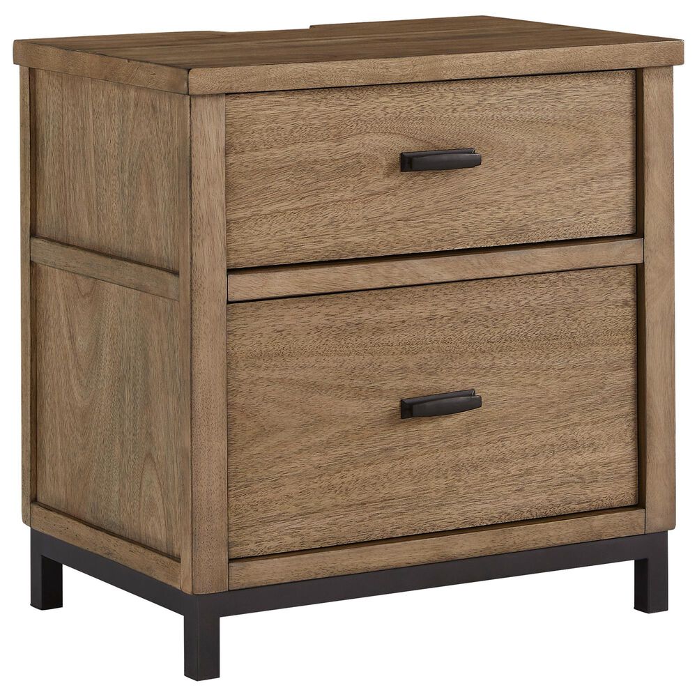 Ashley Tomtyn 2-Drawer Nightstand in Light Brown, , large