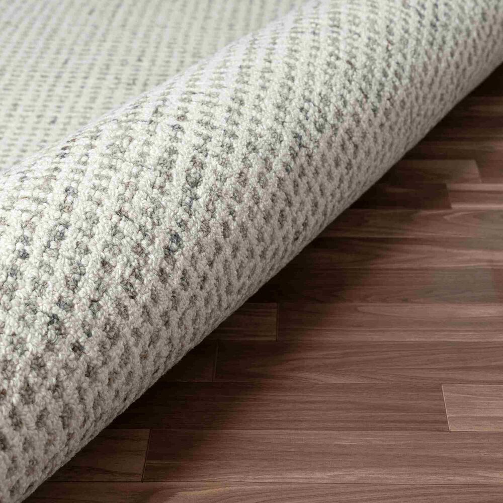 L&amp;R Resources Criss Cross 82378GRY Gray 6&#39; Round Area Rug, , large