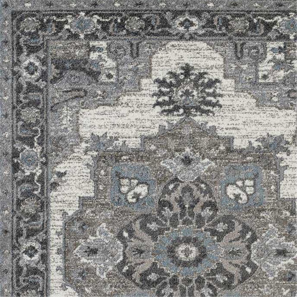Amer Rugs Alexandria 2&#39; x 3&#39; Ivory and Stone Gray Area Rug, , large