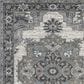 Amer Rugs Alexandria 2" x 3" Ivory and Stone Gray Area Rug, , large