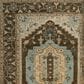 RIZZY Belmont 9" x 12" Dark Brown and Light Blue Area Rug, , large