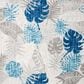 Safavieh Cabana CBN831F 2" x 10" Grey and Blue Indoor/Outdoor Performance Runner, , large