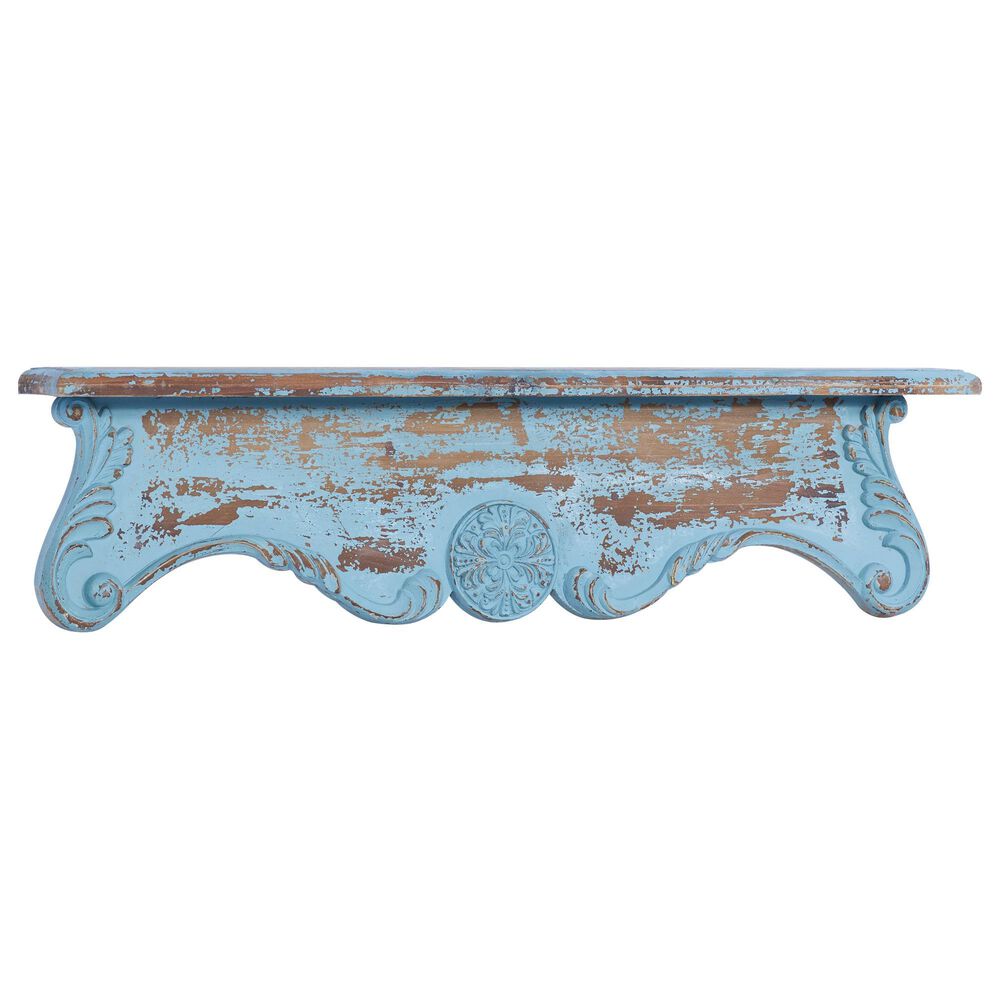 Maple and Jade 32" Wall Shelf in Blue, , large