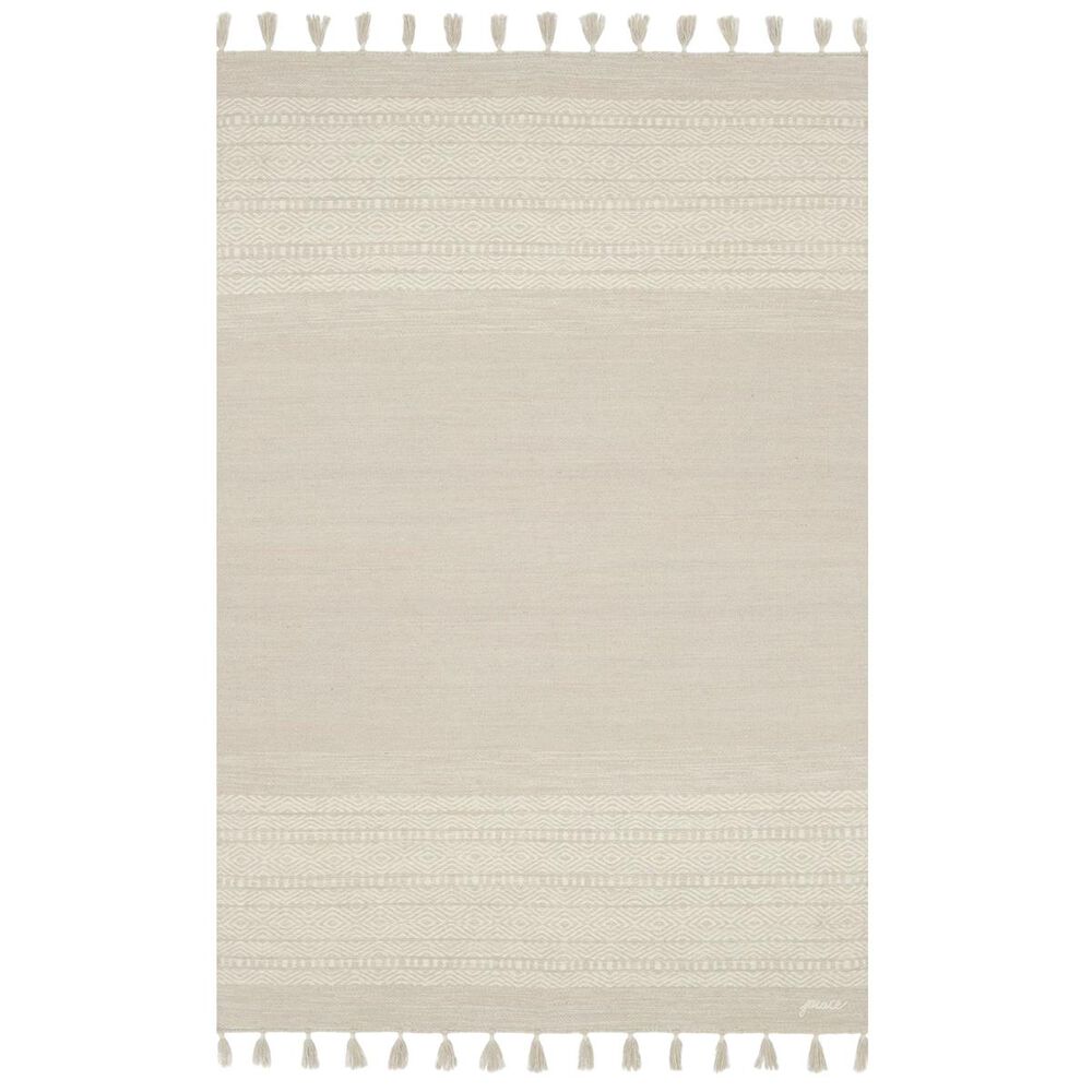 ED Ellen DeGeneres Crafted by Loloi Solano ON-01 5" x 7"6" Ivory Area Rug, , large
