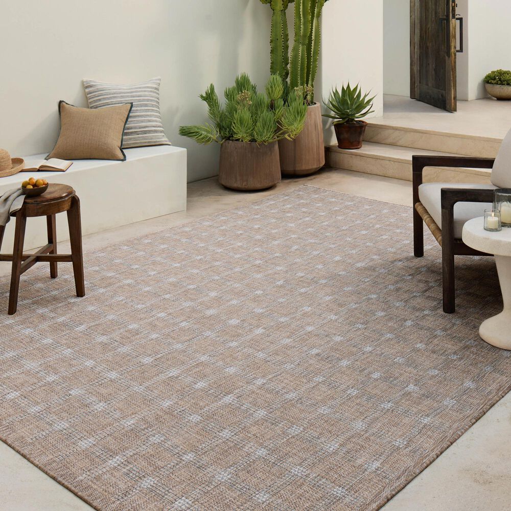 Amber Lewis x Loloi Topanga 3&#39;11&quot; x 5&#39;11&quot; Natural and Bone Indoor/Outdoor Area Rug, , large