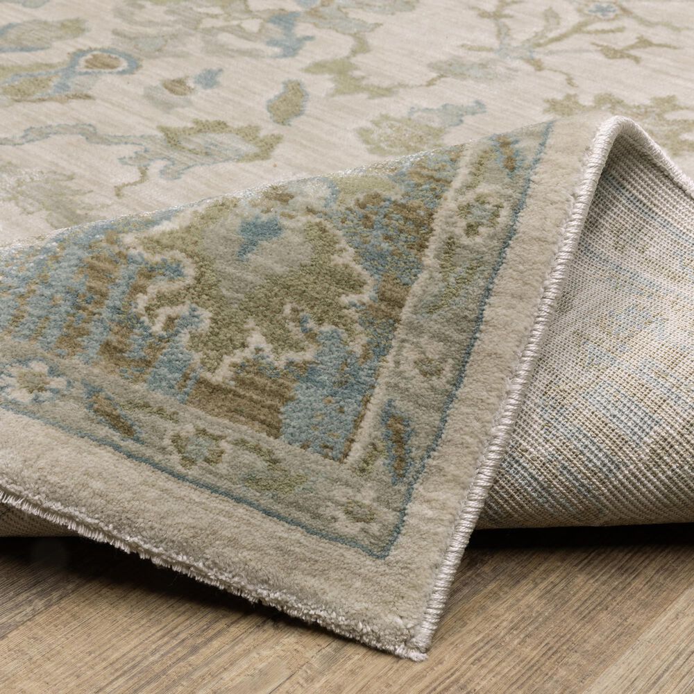 Oriental Weavers Maeve MAE10 Beige and Blue 3&#39;3&quot; x 5&#39; Area Rug, , large