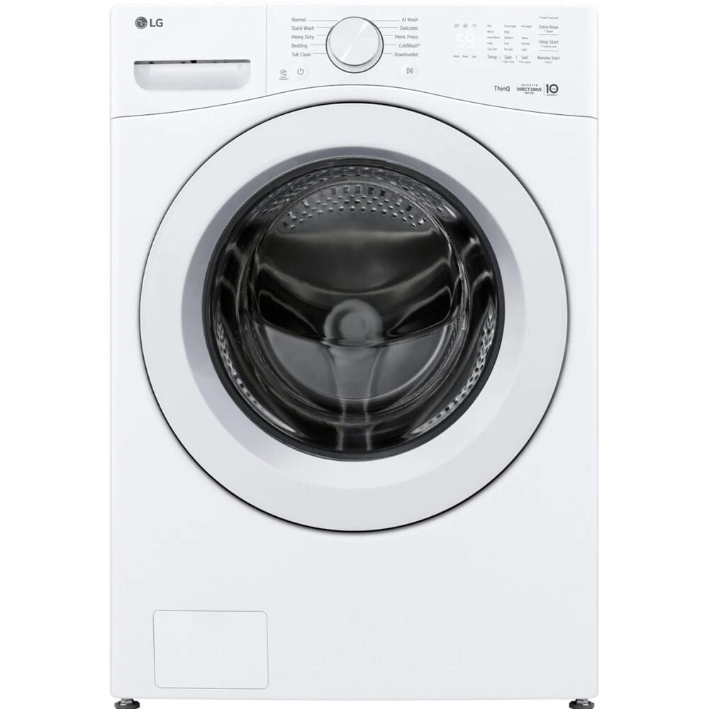 LG 4.5 Cu. Ft. Smart Front Load Washer in White, , large