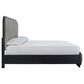 Millenium Rowanbeck King Upholstered Panel Bed in Black Finish, , large