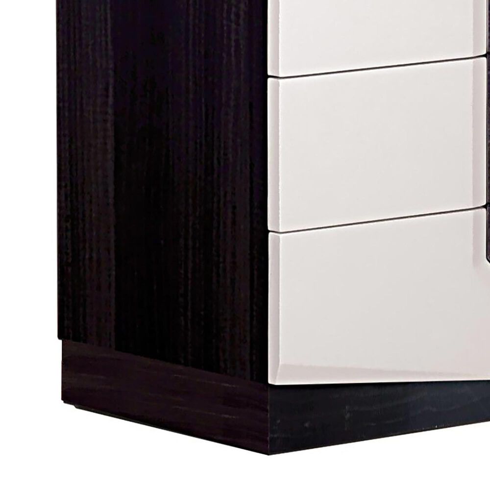 Global Furniture USA Hudson 5-Drawer Chest in White, Black and Grey, , large