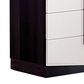 Global Furniture USA Hudson 5-Drawer Chest in White, Black and Grey, , large