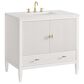 James Martin Vanities Myrrin 36" Vanity in Bright White with 3 cm Arctic Fall Solid Surface Top, , large