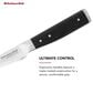 KitchenAid Gourmet 3.5" Serrated Paring Knife in Stainless Steel and Black, , large